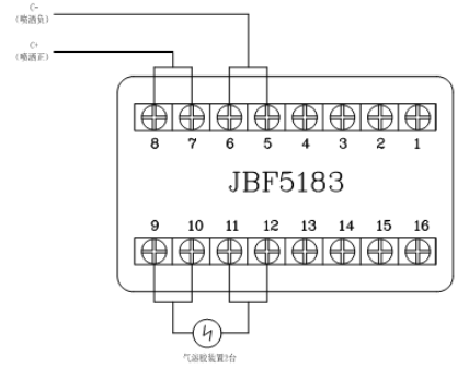 JBF5016浙江气体灭火控制器控制气溶胶浙江气灭装置接线